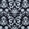 1 Yard Shimmering Black Abstract Organza Burnout Fabric with Frayed Texture